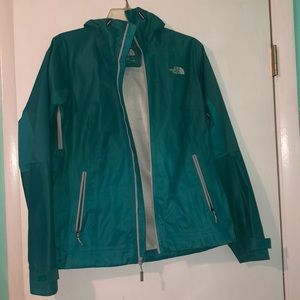 The North Face Teal Rain Jacket